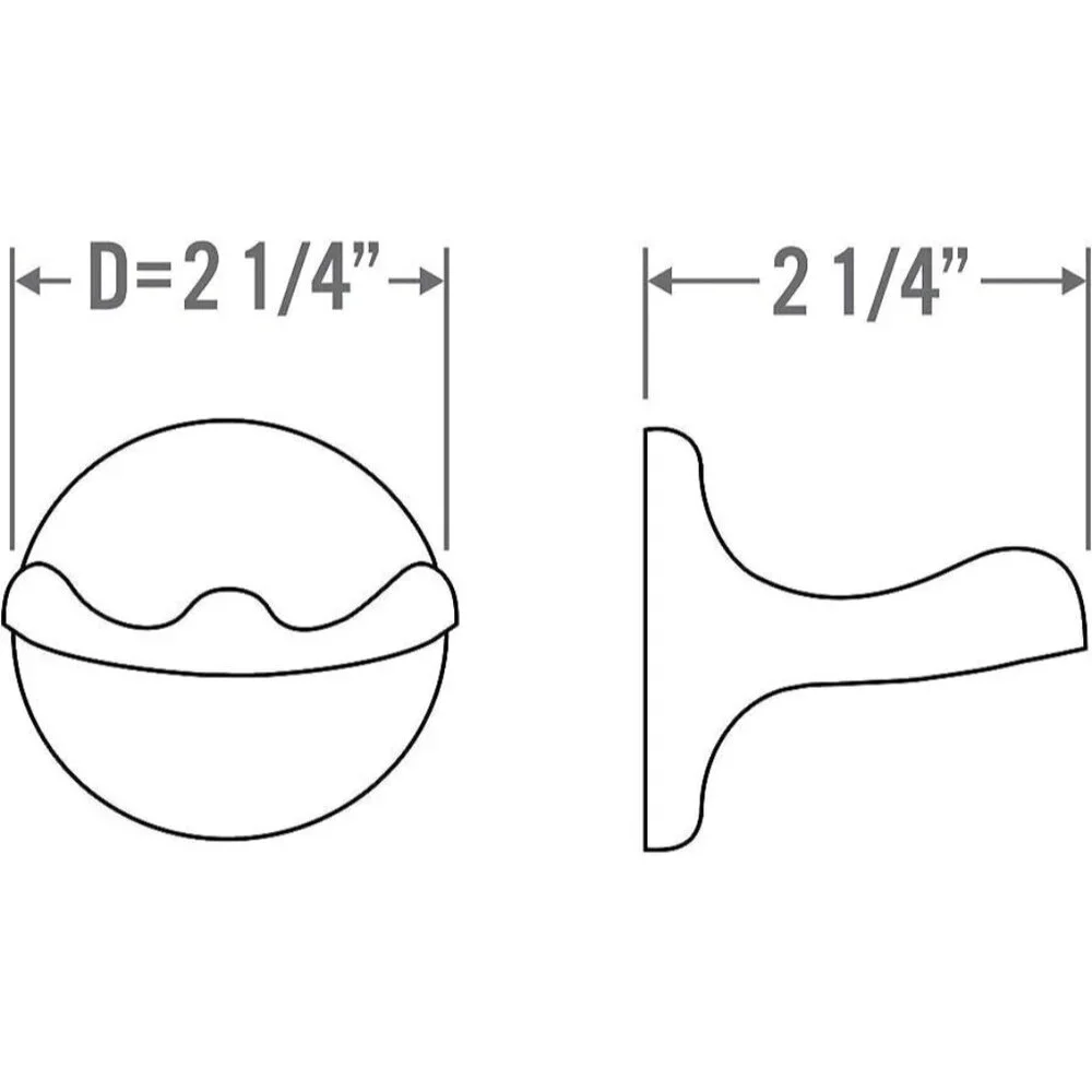 Wall Mount Double Robe Hook Matte Black Bathroom Accessory
